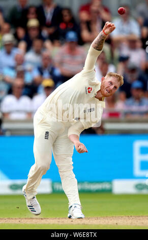 L'Angleterre Ben Stokes en action au cours de la première journée de la cendre test match à Edgbaston, Birmingham. Banque D'Images