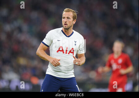 MUNICH, ALLEMAGNE - 31 juillet : Harry Kane au cours de l'Audi cup 2019 dernier match entre Tottenham Hotspur et Bayern Munich à l'Allianz Arena le 31 juillet 2019 à Munich, Allemagne. (Photo par PressFocus/MO Media) Banque D'Images