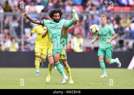 MUNICH, ALLEMAGNE - 31 juillet : Marcelo Vieira au cours de l'Audi cup 2019 3ème place match entre le Real Madrid et à l'Allianz Arena Fenerbahce le 31 juillet 2019 à Munich, Allemagne. (Photo par PressFocus/MO Media) Banque D'Images