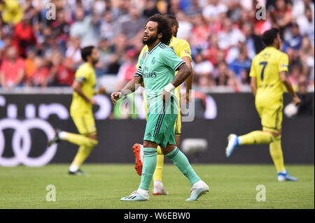 MUNICH, ALLEMAGNE - 31 juillet : Marcelo Vieira au cours de l'Audi cup 2019 3ème place match entre le Real Madrid et à l'Allianz Arena Fenerbahce le 31 juillet 2019 à Munich, Allemagne. (Photo par PressFocus/MO Media) Banque D'Images