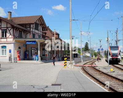 Bahnhof de Beinwil am See, André Tanneberger, Schweiz, Europa Banque D'Images