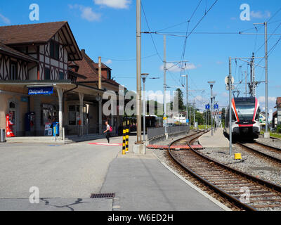 Bahnhof de Beinwil am See, André Tanneberger, Schweiz, Europa Banque D'Images