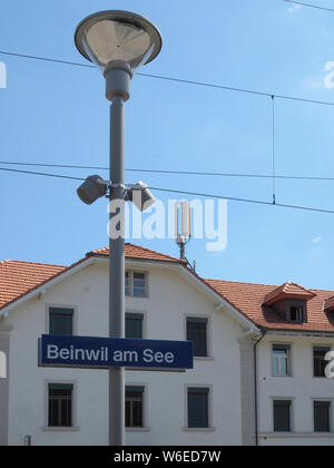 Mobilfunkantenne Beim Bahnhof à Beinwil am See, André Tanneberger, Schweiz, Europa Banque D'Images