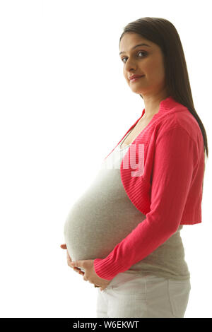 Portrait d'une femme enceinte Banque D'Images