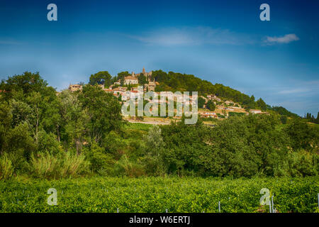 Le village du Vin de Rasteau, Provence-Alpes-Côte d'Azur, France Banque D'Images