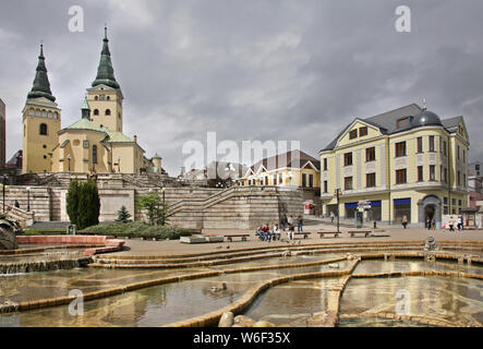 La place Andrej Hlinka à Zilina. La Slovaquie Banque D'Images