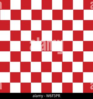 Le rouge et le blanc checkered background, vector illustration Illustration de Vecteur