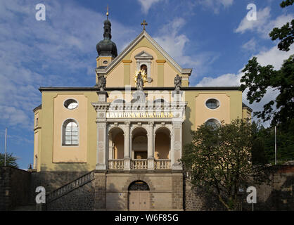 Ville Eglise de l'assomption de Marie, Deggendorf, forêt de Bavière, Thuringe, Allemagne Banque D'Images