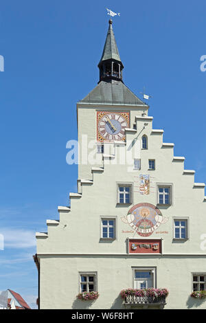 Mairie, Deggendorf, forêt de Bavière, Thuringe, Allemagne Banque D'Images