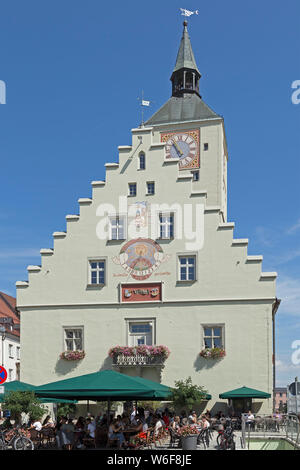 Mairie, Deggendorf, forêt de Bavière, Thuringe, Allemagne Banque D'Images