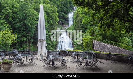 Chutes de Giessbach sur le lac de Brienz Banque D'Images