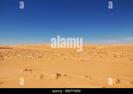 Dunes dans le désert du Sahara au cœur de l'Afrique Banque D'Images