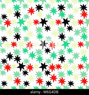 Vector handdrawn motif géométrique tribal. Doodle style Boho Couleur arrière-plan. Illustration de Vecteur