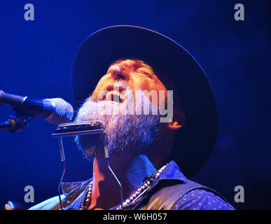 30 juillet 2019, à Norfolk, Virginie, USA : GABRIEL KELLEY apporte son âme au rock sudiste Norva à Norfolk, Virginie 30 juillet 2019. ..Photo Â© Jeff Moore 2019 (Crédit Image : © Jeff Moore/Zuma sur le fil) Banque D'Images