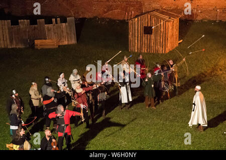 Reconstitution historique du siège de Malbork dans Malbork, Pologne. 20 juillet 2019 © Wojciech Strozyk / Alamy Stock Photo Banque D'Images