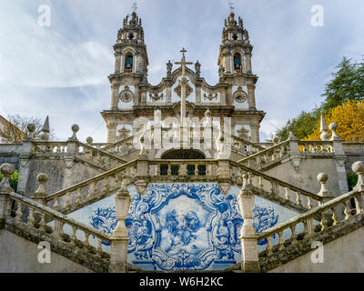 Sanctuaire de Notre Dame des Remèdes ; municipalité de Lamego, Viseu, Portugal District Banque D'Images