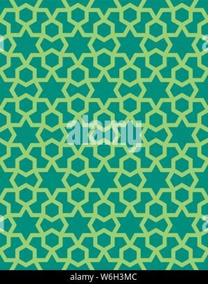 Abstract pattern en style arabe. Arrière-plan vectoriel continu. Ornement motif abstrait islamique Illustration de Vecteur