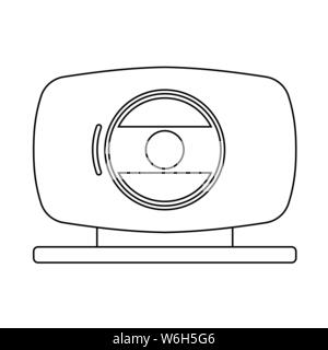 Icône de la webcam. Contours Design Simple avec AVC. modifiable Vector Illustration. Illustration de Vecteur