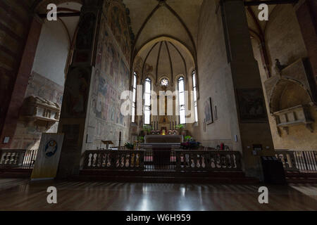 L'église de l'église des Eremitani est augustinien du 13e siècle. Padoue, Italie Banque D'Images