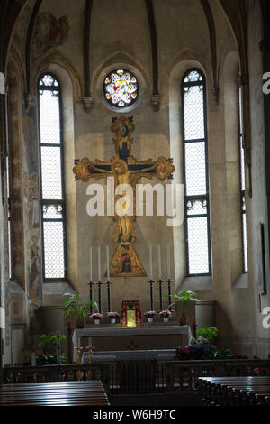 L'église de l'église des Eremitani est augustinien du 13e siècle. Padoue, Italie Banque D'Images