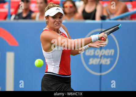 Washington DC, USA. 06Th Aug 2019. 1 août 2019 : Catherine McNally (USA) bat Christina McHale 6-3, 1-6, 6-3, à l'CitiOpen joué à Rock Creek Park Tennis Center à Washington, DC, . © Leslie Billman/Tennisclix : Cal Crédit Sport Media/Alamy Live News Banque D'Images