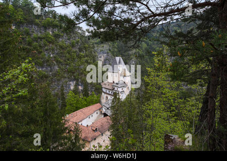 Eremo di San Romedio - Val di Non Banque D'Images