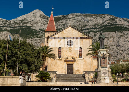 St Mark's Church dans le centre-ville de Makarska Riviera Makarska Makarska, ;, Dalmatie, Croatie Banque D'Images