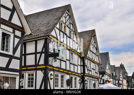 Freudenberg, Allemagne maisons hdr Banque D'Images