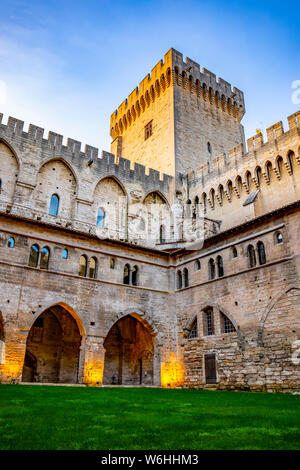 Palais des Papes, Avignon, Provence Alpes Cote d'Azur, France Banque D'Images