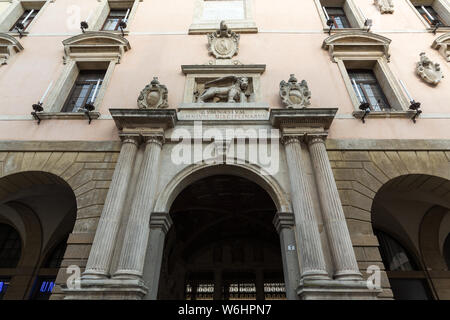 Le Palazzo Bo, bâtiment historique accueil de l'Université de Padoue à partir de 1539, à Padoue, Italie Banque D'Images