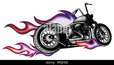 Jeu de moto sport Fiery illustration vecteur Variation Illustration de Vecteur