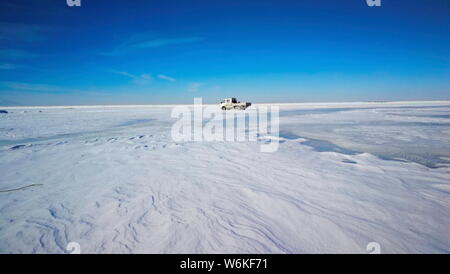 Les manteaux de neige sur Balikun, comté de Hami, ville du nord-ouest de la Chine, la Région autonome du Xinjiang Uygur, 26 décembre 2017. *** *** Légende locale Banque D'Images