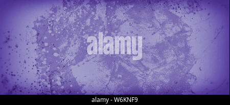 Old grunge fond violet marbré vintage grunge grâce à une couche de pierre roche et de l'écaillage de la peinture sur rust metal textures avec vignette border Banque D'Images
