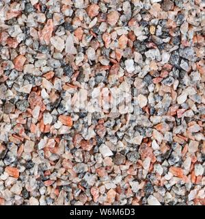 Des pierres de quartz en rouge, orange, gris et blanc. Carré transparent texture. Banque D'Images