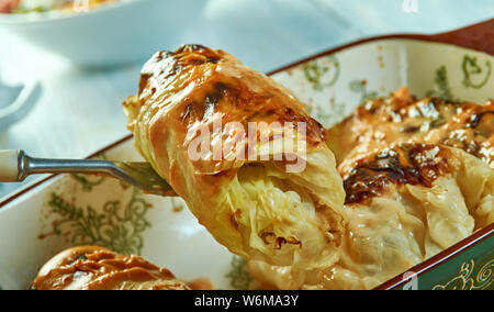 Enchiladas au poulet rouleaux de chou , Mexican Food Banque D'Images