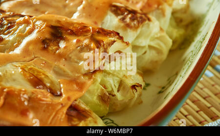 Enchiladas au poulet rouleaux de chou , Mexican Food Banque D'Images