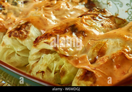 Enchiladas au poulet rouleaux de chou , Mexican Food Banque D'Images