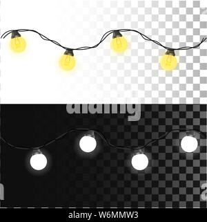 Les feux lumineux pour Noël cartes de vacances, bannières, affiches, web design Illustration de Vecteur