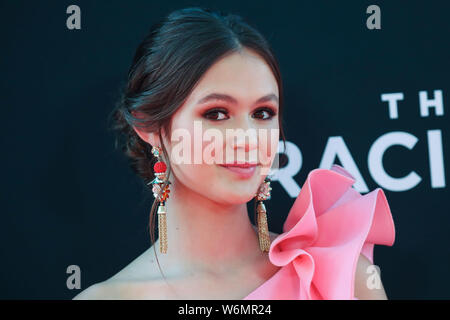 Hollywood, États-Unis. 06Th Aug 2019. HOLLYWOOD, LOS ANGELES, CALIFORNIE, USA - Août 01 : L'actrice Olivia Sanabia arrive à la première de Los Angeles de la 20th Century Fox's 'The Art of Racing in the Rain' tenue à l'El Capitan Theatre Le 1 août 2019 à Hollywood, Los Angeles, Californie, États-Unis. (Photo par Xavier Collin/Image Crédit : Agence de Presse) L'agence de presse Image/Alamy Live News Banque D'Images