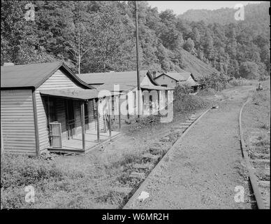 Maison typique. Kingston Pocahontas Coal Company, Mine d'Exeter, Welch, McDowell County, Virginie occidentale. Banque D'Images