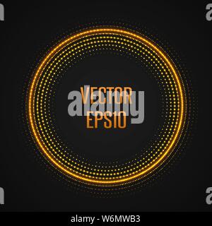 Abstract vector cercle demi-teinte rougeoyante avec trame aléatoire résumé des points. Forme couleur abstrait pour votre idée d'entreprise. Illustration de Vecteur