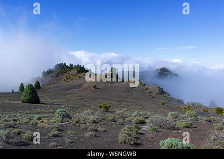 L'augmentation des nuages à la Malpaso sur l'île d'El Hierro Banque D'Images