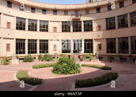 Courtyard of an art museum, National Museum, Janpath, New Delhi, India Stock Photo