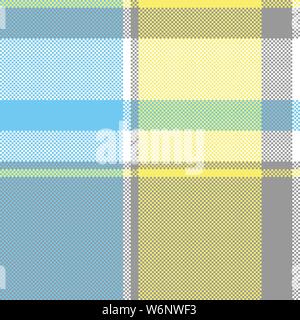Lite une couleur de pixel plaid modèle homogène. Vector illustration. Illustration de Vecteur