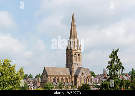 L'église St.Michaels, mont dinham, Exeter, Devon, Angleterre, Grande-Bretagne, Royaume-Uni. Banque D'Images