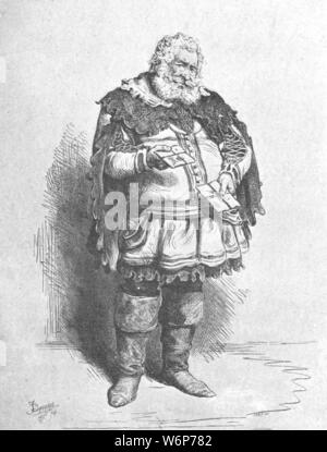 'S. Phelps comme Falstaff, 1848', (1901). L'acteur anglais Samuel Phelps (1804-1878) dans le personnage de Sir John Falstaff qui apparaît dans trois de William Shakespeare. "De l'Illustrated London News Record de la glorieuse époque de la reine Victoria 1837-1901 : la vie et l'accession du roi Édouard VII et la vie de la Reine Alexandra". [Londres, 1901] Banque D'Images