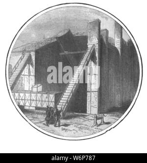 'Le Grand Télescope construit par Lord Rosse, 1828-1845", (1901). L'astronome irlandais et l'ingénieur William Parsons, troisième comte de Rosse (1800-1867) construit ce qui était alors le plus grand télescope au monde sur son domaine à Birr (alors connu sous le nom de Parsonstown), l'Irlande. L'instrument, un 72 en/télescope de 1,8 m, a été connu comme "le Léviathan de Parsonstown'. Il a découvert avec Lord Rosse 15 nébuleuses spirales, et nommée la nébuleuse du Crabe. "De l'Illustrated London News Record de la glorieuse époque de la reine Victoria 1837-1901 : la vie et l'accession du roi Édouard VII et la vie de reine Alexan Banque D'Images