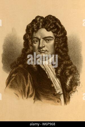 «Sir Richard Steele', c1710, C1880). Sir Richard Steele (1672-1729) écrivain, dramaturge irlandais, et homme politique, connu comme co-fondateur, avec Joseph Addison, du magazine Tatler. [Blackie &AMP ; Fils, Londres, Glasgow &AMP ; Édimbourg] Banque D'Images