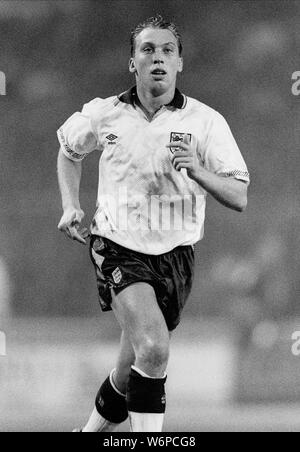 DAVID PLATT, l'Angleterre et l'Aston Villa FC, 1990 Banque D'Images