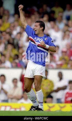 GIANLUCA VIALLI, Sampdoria, FC 1991 Banque D'Images